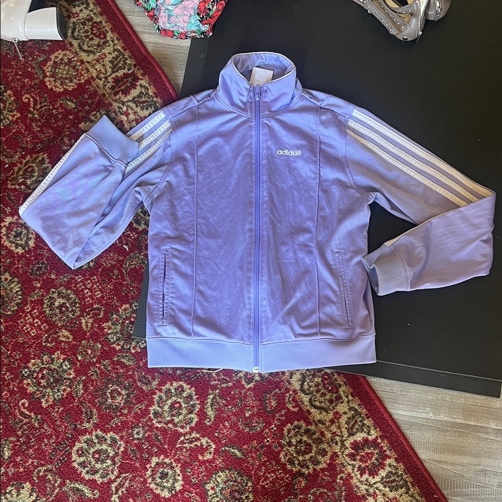 Adidas lavender Track Jacket small vintage